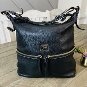 Dooney‎ & Bourne Handbag Hobo Shoulderbag Satchel Black Leather Tote